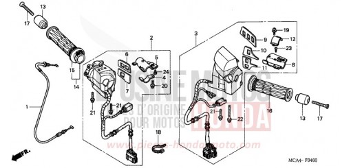 SCHALTERGRIFF (GL1800A1/A2/A3) GL1800A2 de 2002